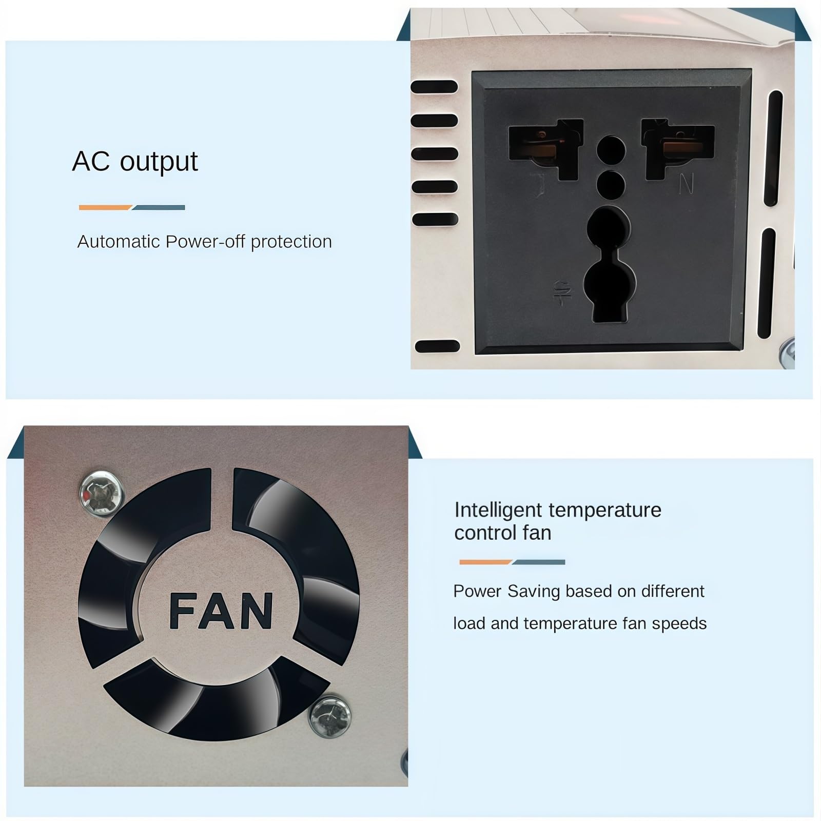 Przetwornica napięcia samochodowego 12 V do 220 V, przetwornica solarna 500 W, 1000 W, 1500 W, 2000 W, przenośna przetwornica napięcia samochodowego(1500W 12V TO 220v)