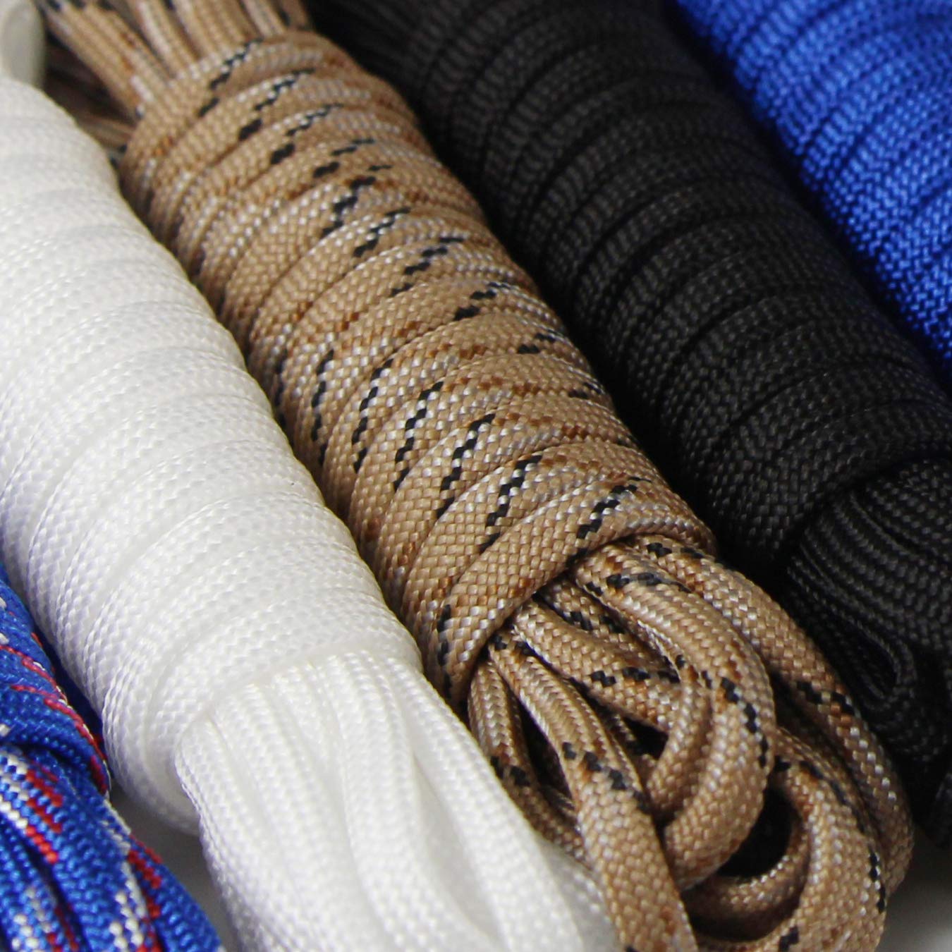 10 szt. Paracord Zestaw Bransoletki Paracord Sznurki DIY Bransoletka Brelok do kluczy ze sznurkiem, do aktywności na świeżym powietrzu, ręcznie dzianina (D-10 szt. X 10FT)