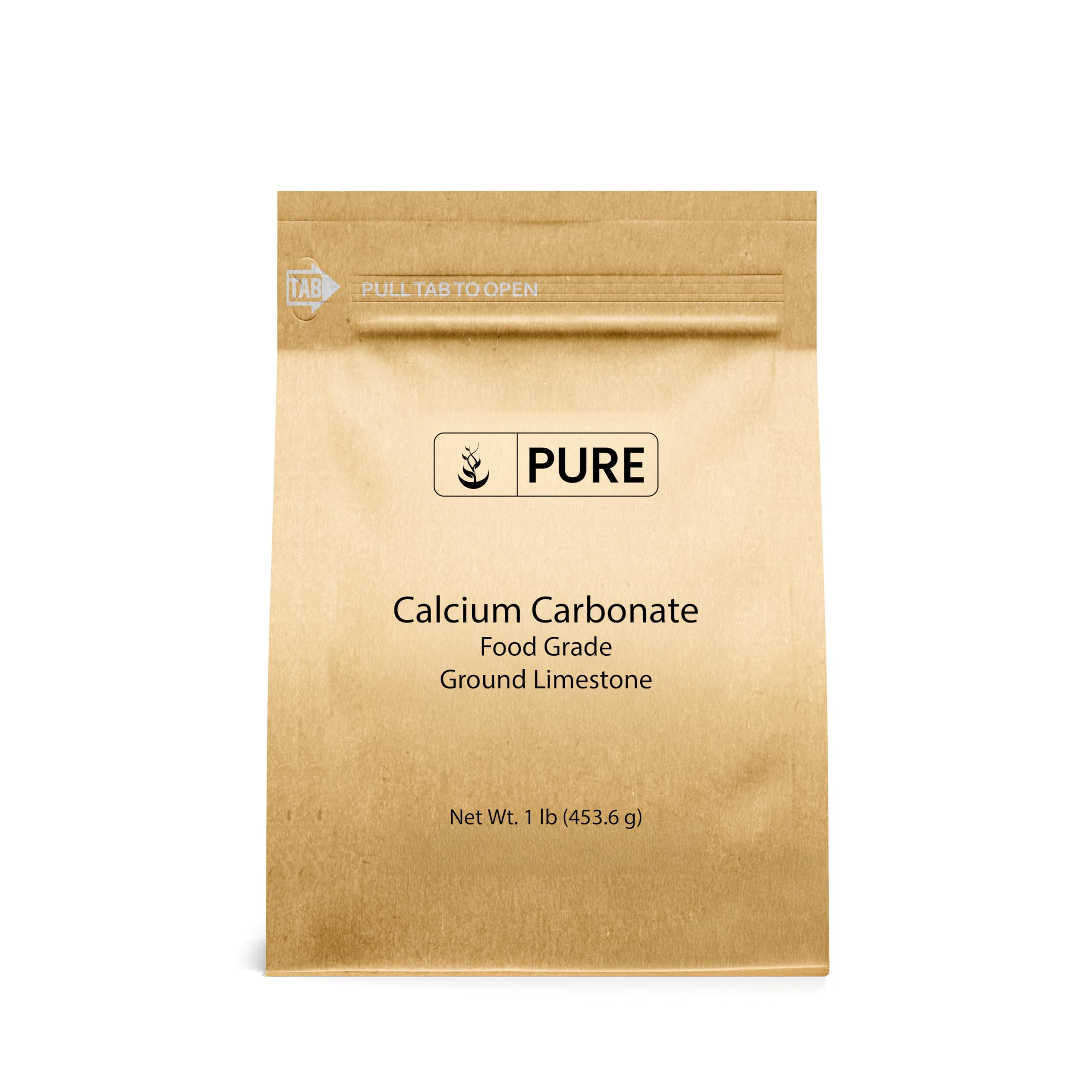 Pure Original Ingredients Calcium Carbonate (1 lb) Dietary Supplement, Food Preservative, Acid Neutralizer