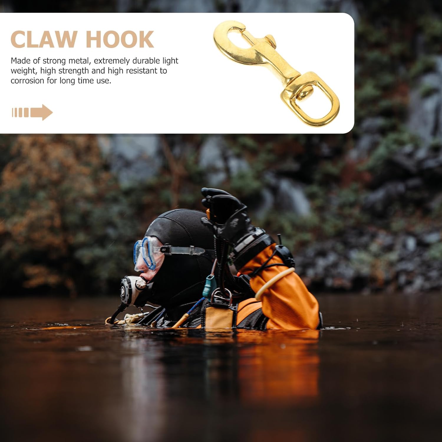 Vaguelly 2pcs Brass Swivel Spring Snap Hooks Key Chain Connection Rings Replacement Trigger Clips for Lanyard Strap Hardware DIY Key Holder Accessories