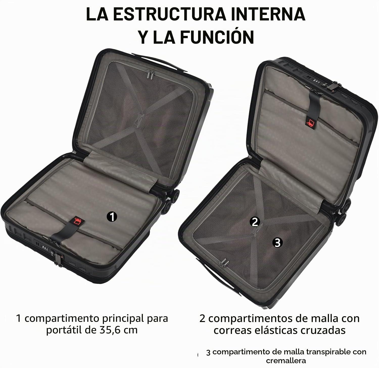 TydeCkare Equipaje de Mano de 16" con