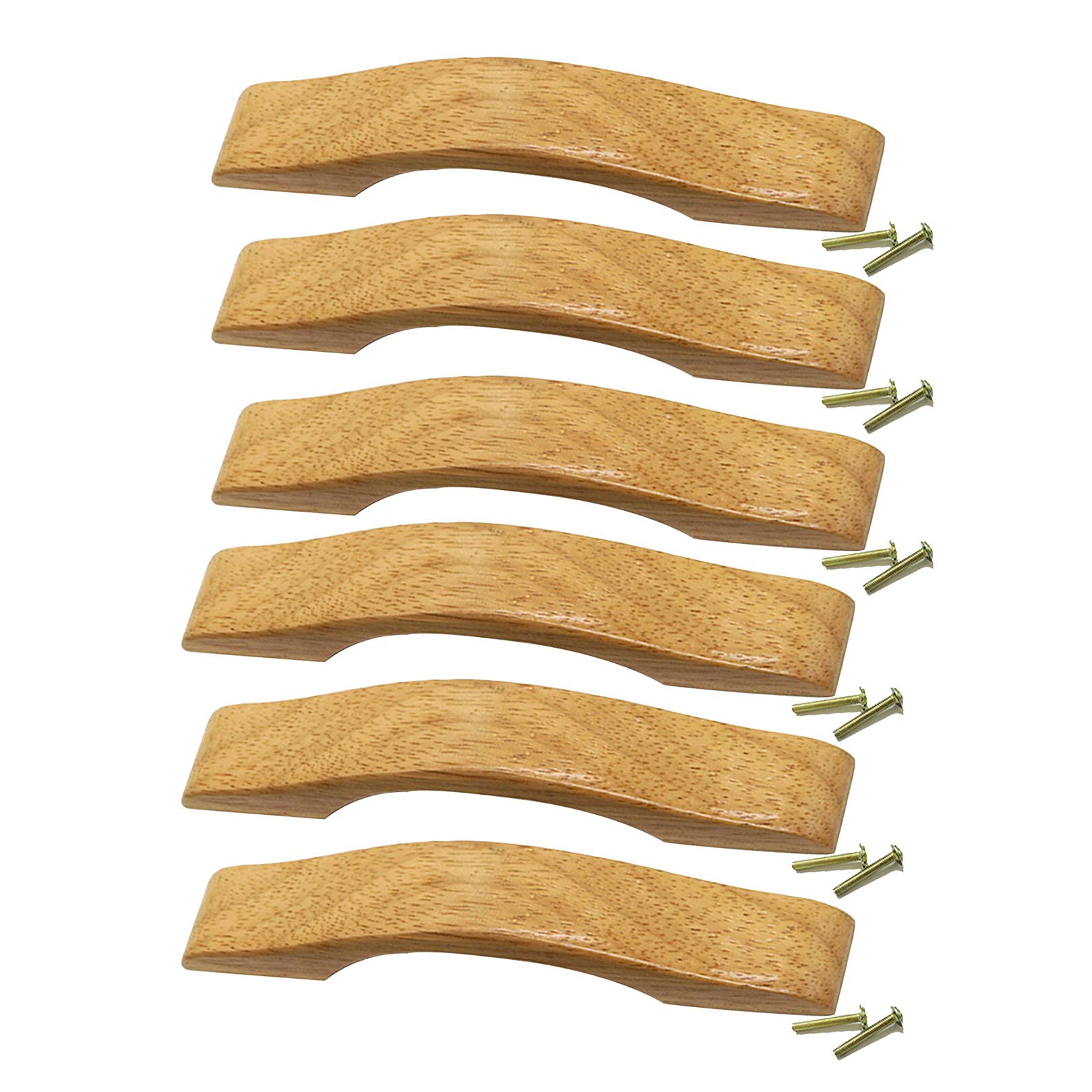 Poignées de boutons de tiroir en bois 96mm ergonomiques pour porte coulissante