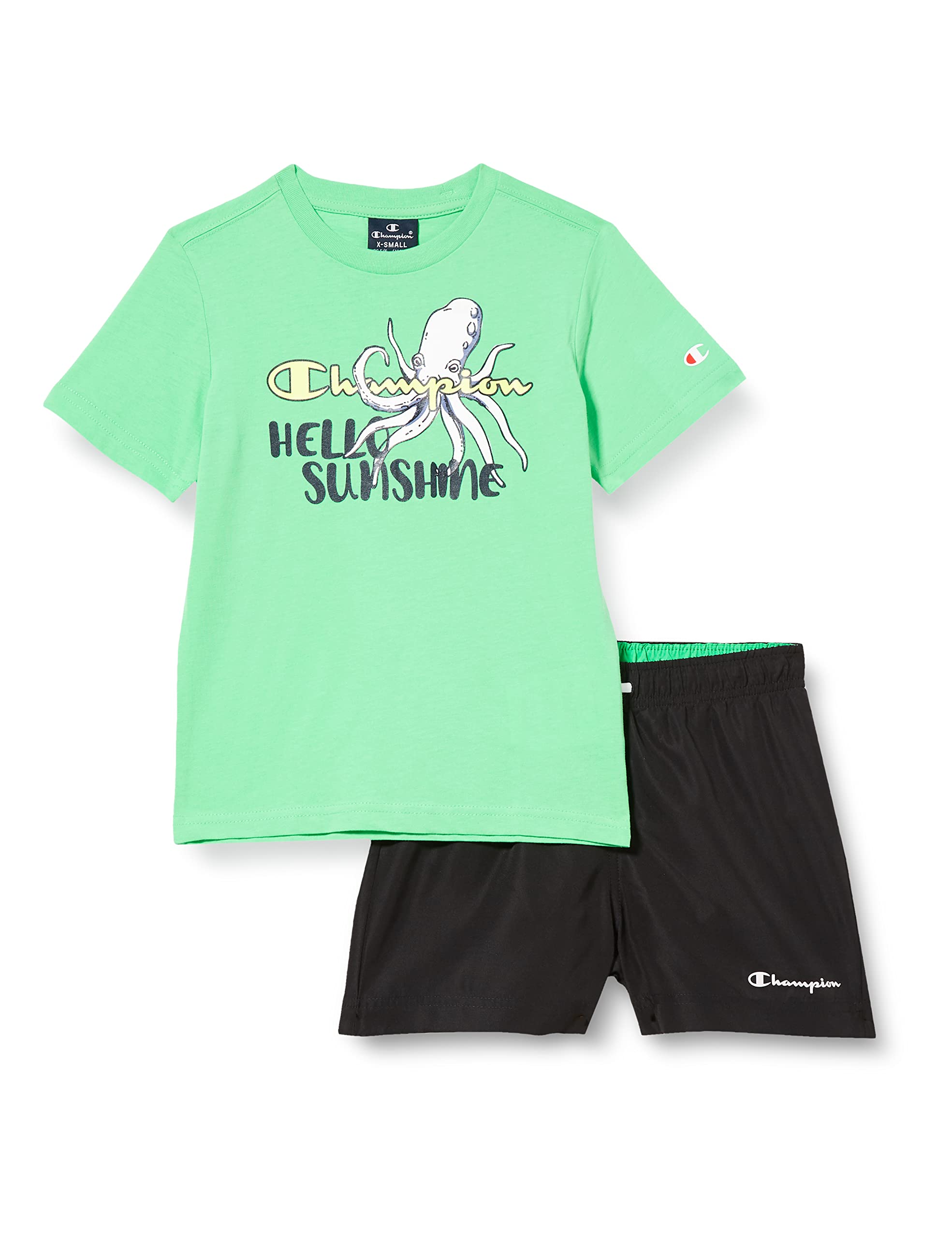 Champion Legacy Back To The Beach NS S/S T-Shirt & Beachshorts Completo para Niños