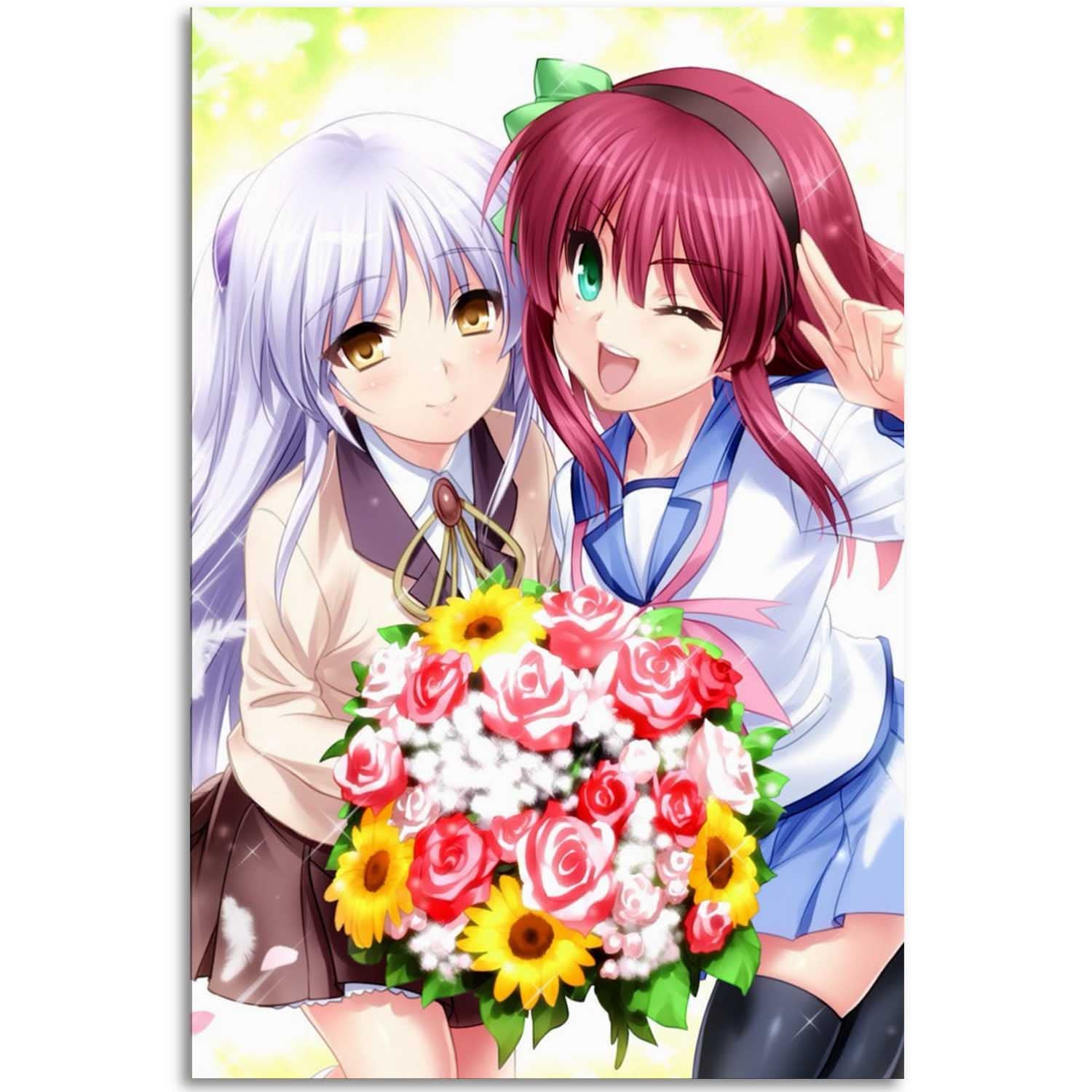 その他 Angel Beats! Kanade Canvas Art Amazon.com: Anime Angel Beats Yuri Tachibana Kanade Poster Wall