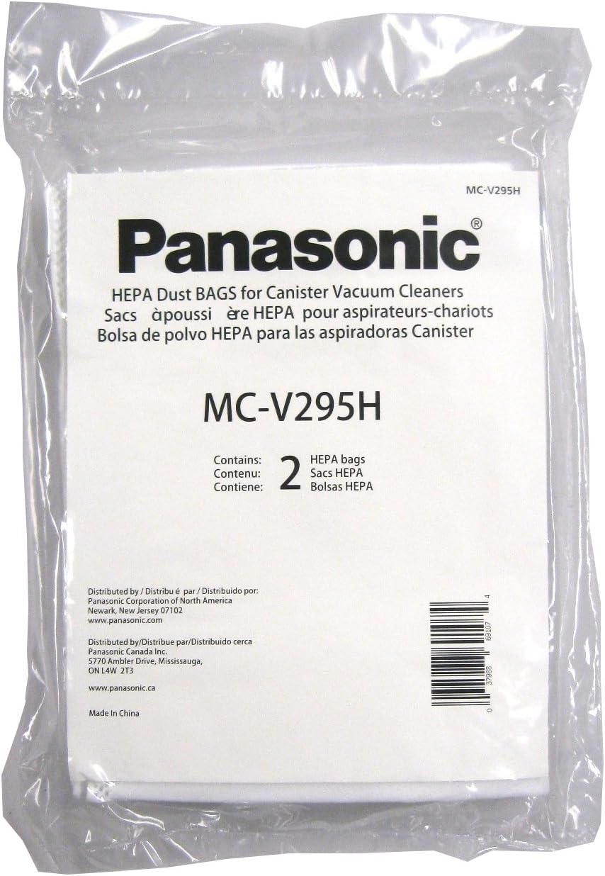 MC-V295H Type C-19 Canister HEPA Vacuum Bag, Pack of 2