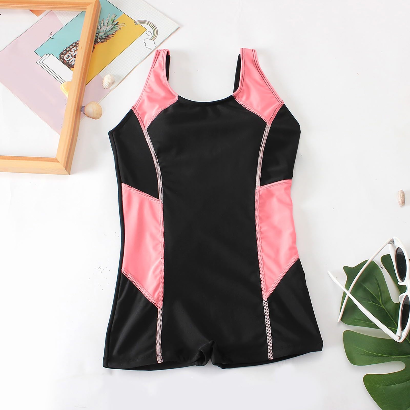 Generisch Traje de baño para niña Coverup Surf Girls Beach Sport Bañador de 1 pieza