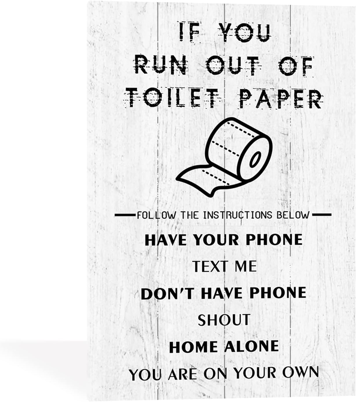 Bathroom Rules Rustic Farmhouse Toilet Bathroom Decor Wall