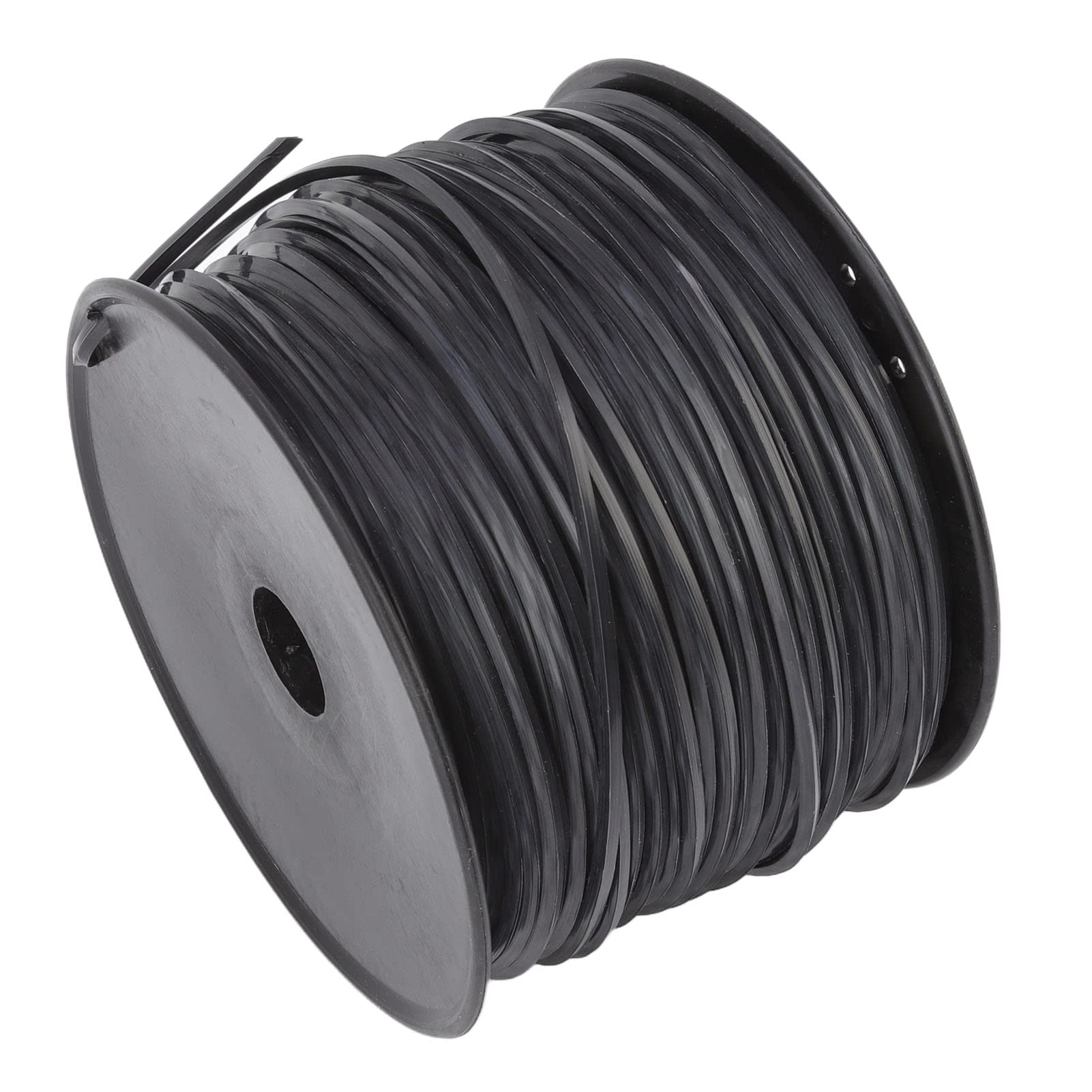 Filo per decespugliatore quadrato da 3,3 mm/0,13 pollici Sostituzione del filo per decespugliatore nero in nylon ad alta efficienza per (142 m/465,9 piedi)