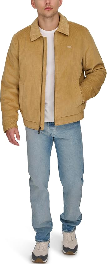 Levi's Men's Corduroy Bomber Jacket Coat