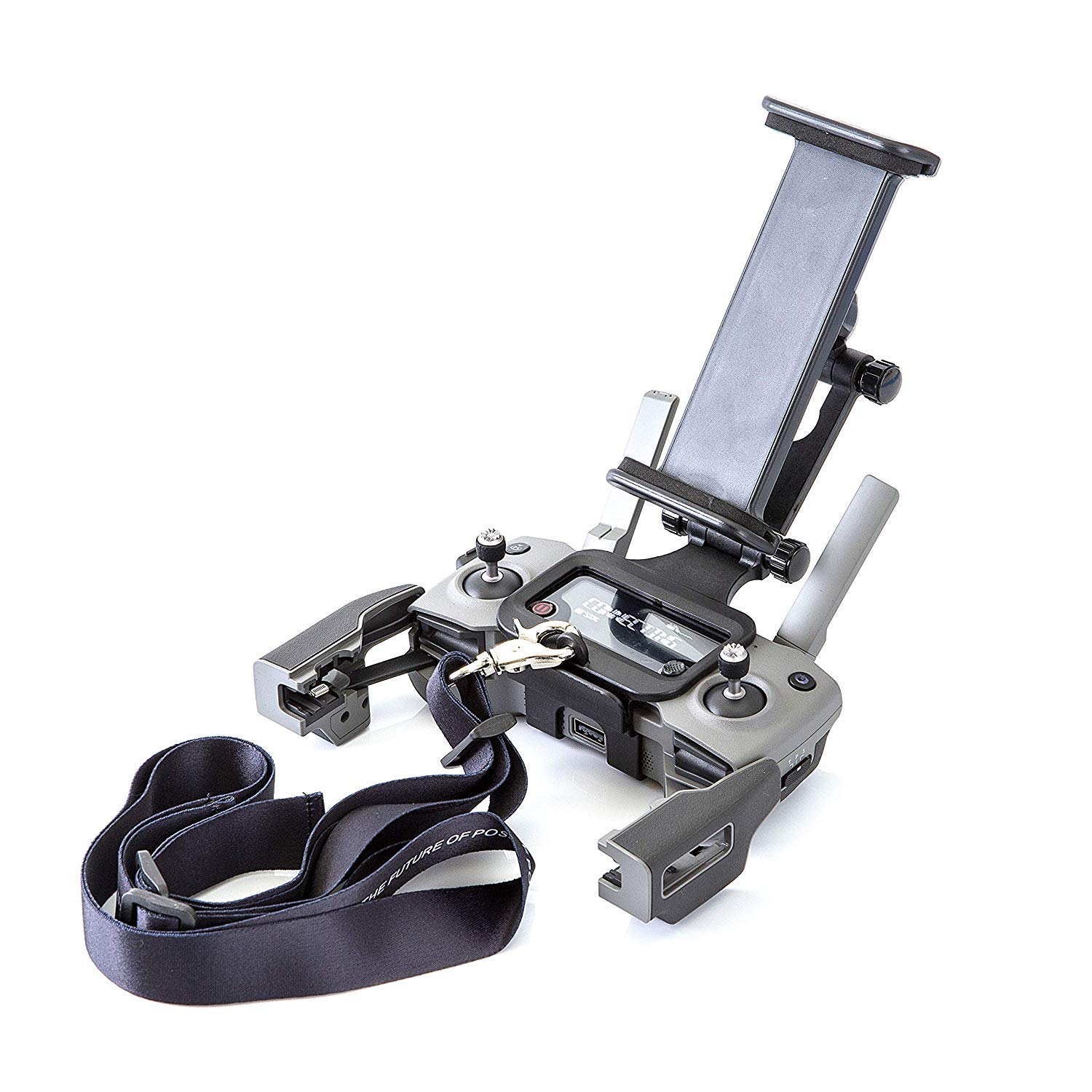 Soporte de dispositivo de control remoto para DJI Mavic 2 Pro Mavic Mini, Zoom, Mavic Air, Spark, Mavic 1, Mavic Pro Enterprise plegable de 4 a 10 pulgadas para teléfono tableta de teléfono 4
