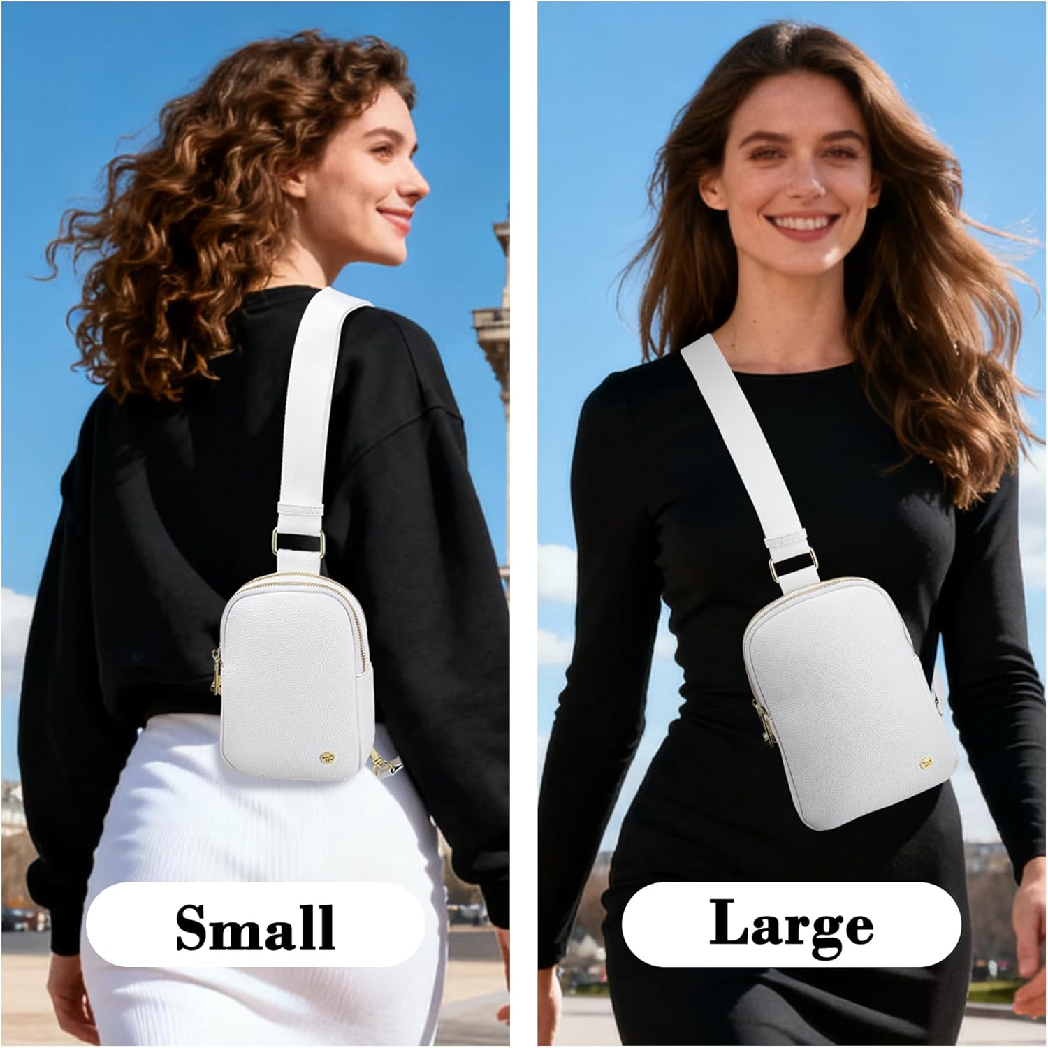 INICAT Small Sling Bag for Women Everyday & Travel Crossbody Bags Lightweight Cross Body Purses Vegan Leather