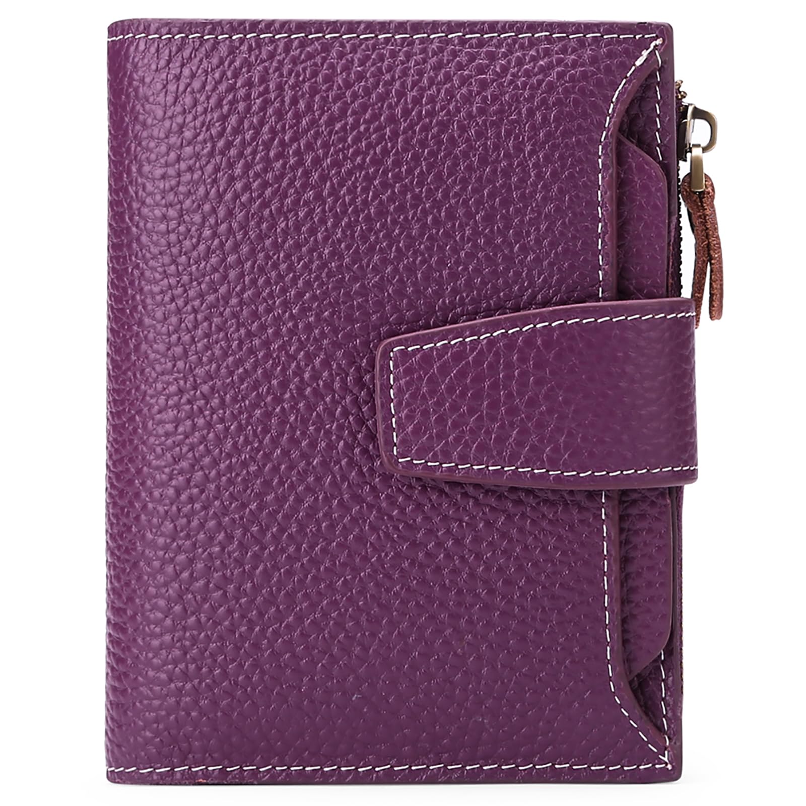SENDEFN Portafoglio Donna in Pelle Vera Piccolo Portamonete Cute con Cerniera 14 Carte Portafoglio Donna Pelle con Tanti Scomparti