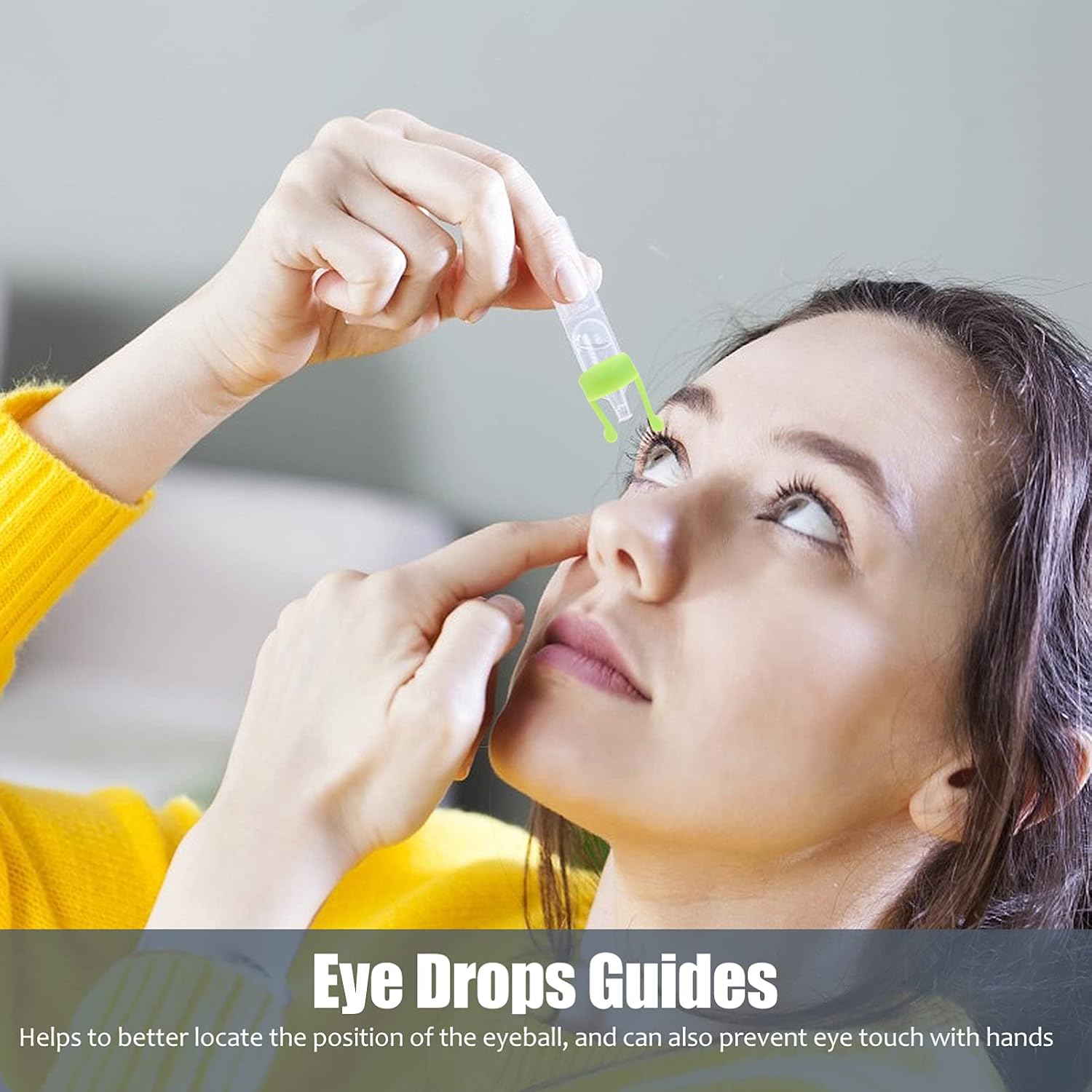 2pcs Eye Drop Racks for Seniors Durable Silicone Bracket Support for Easy Eye Drop Application at Home Outdoors