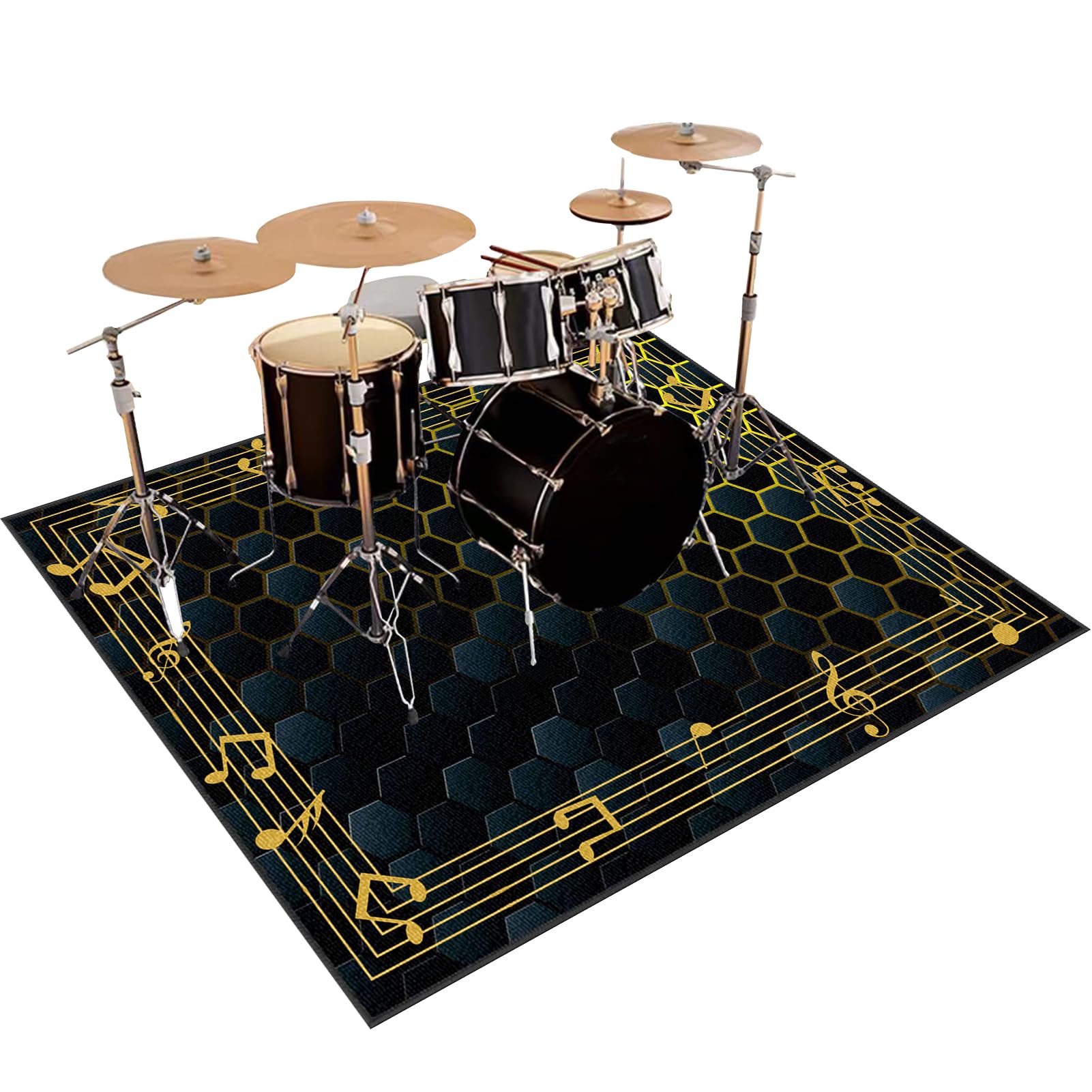 Bateria elektroniczna Dywan na perkusję i perkusję Maty akustyczne Pianino Baterie Akustyczne Maty Na Bęben Dźwiękoszczelny Antypoślizgowy Mata 180 x 140 cm