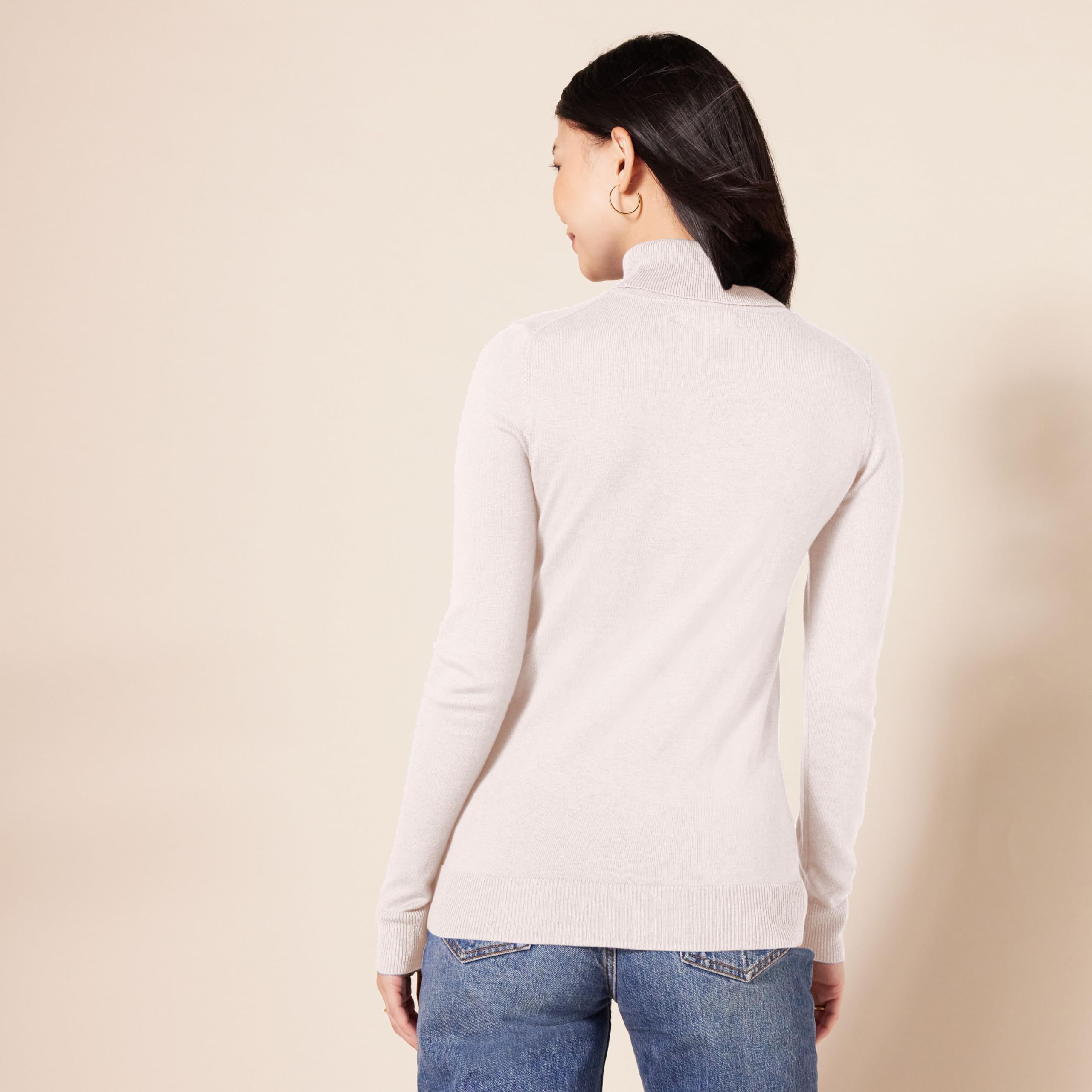 Amazon Essentials Donna Maglione A Collo Alto E Maniche Lunghe Leggero con vestibilità Classica (Taglie Forti Disponibili)