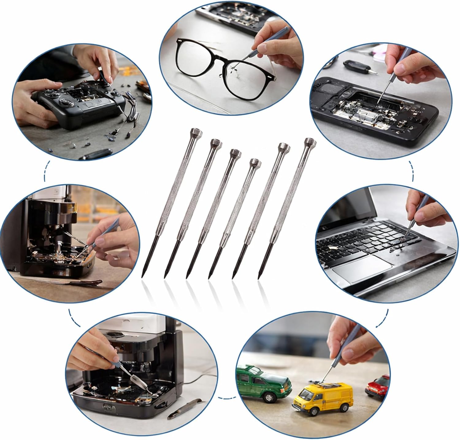 Mini Screwdriver Set 6Pcs Different Size Small Precision Screwdriver Kit
