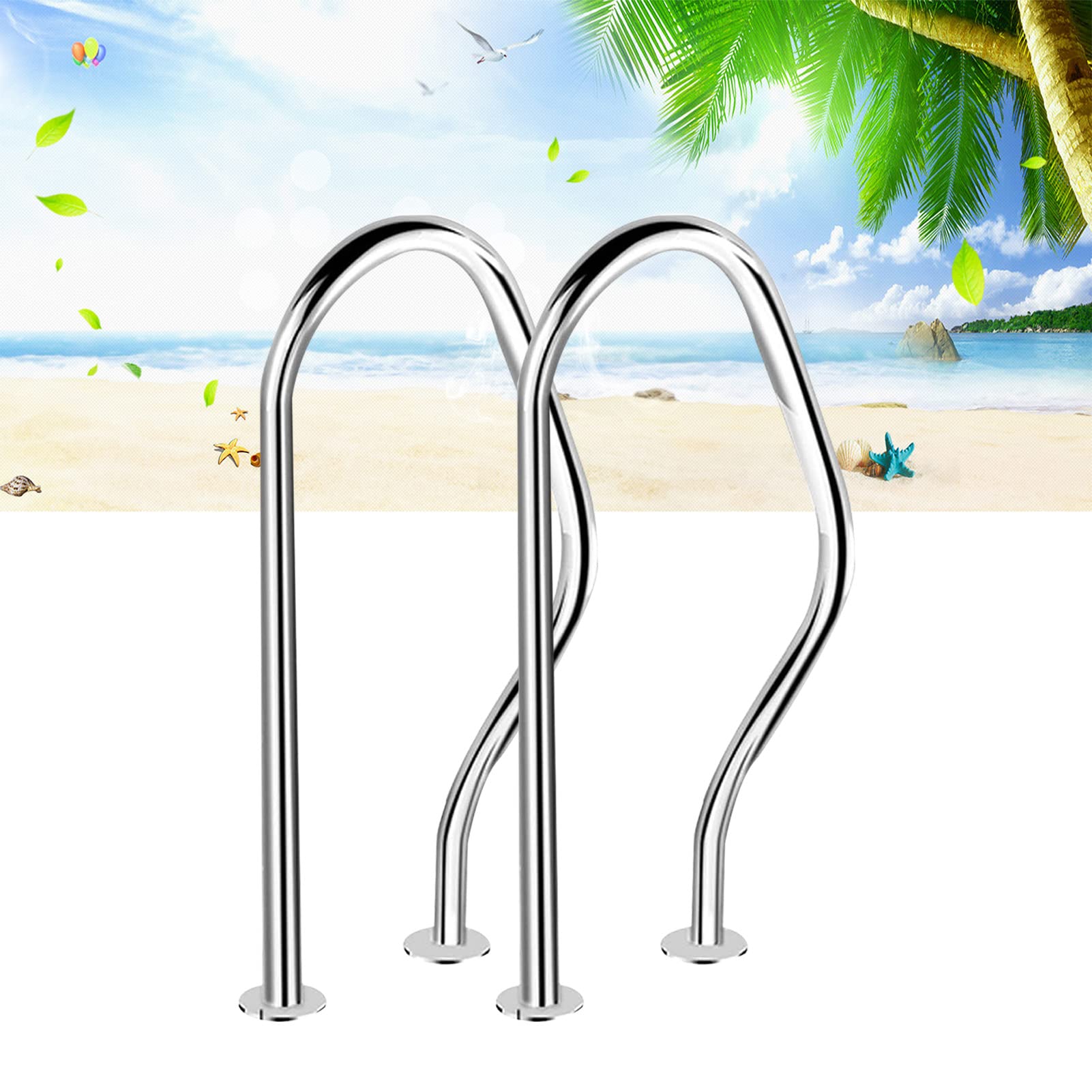 Mains courantes en acier inoxydable pour aménager votre piscine de jardin