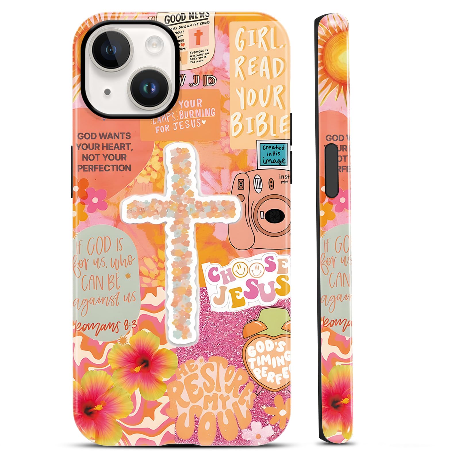 Coque iPhone 13 antichoc collage chrétien fini les rayures de clés - 8