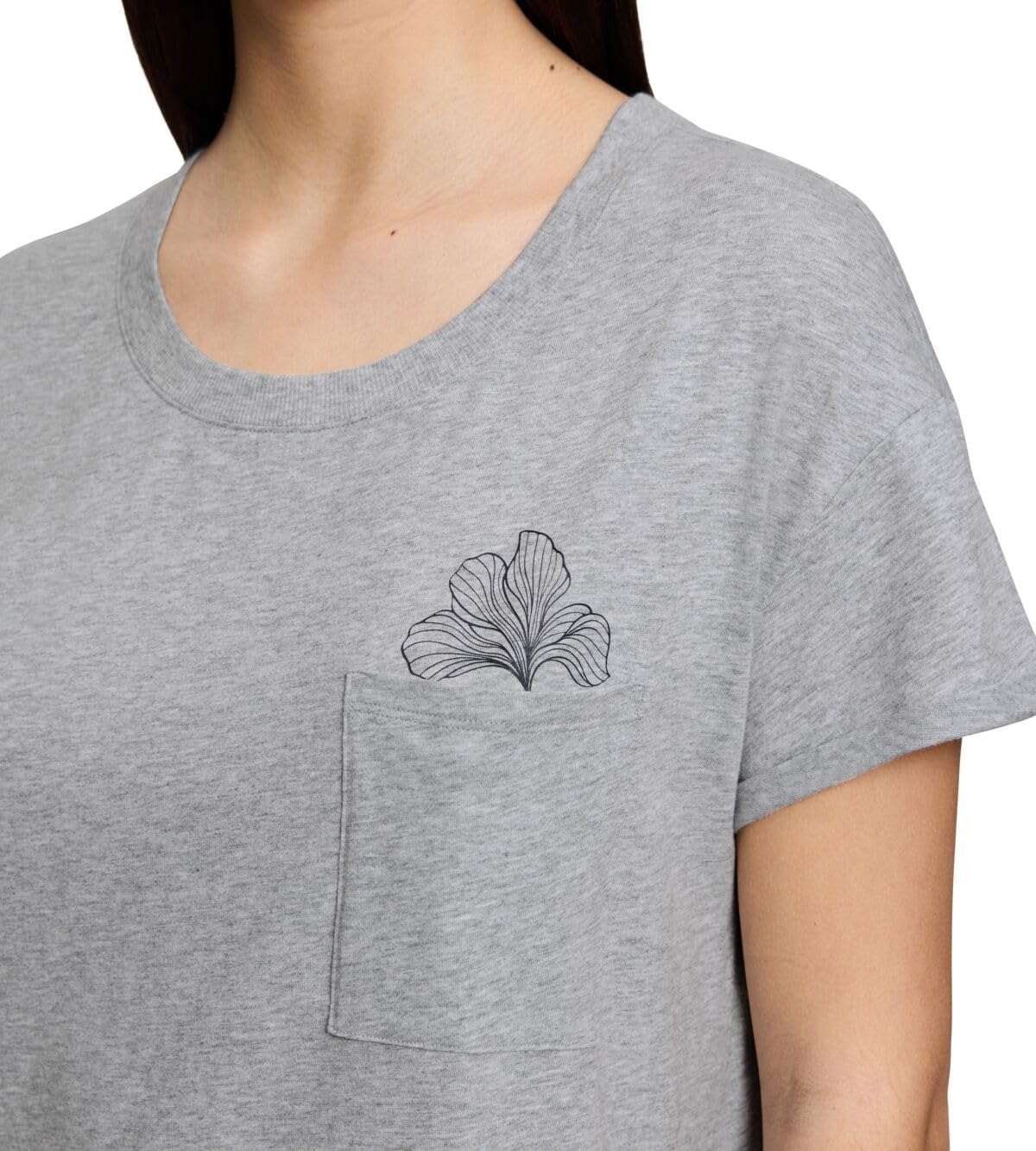 Triumph Damskie sukienki nocne NDK X 02 Nightgown, Dark Grey Melange, 42, ciemnoszary melanż, 42