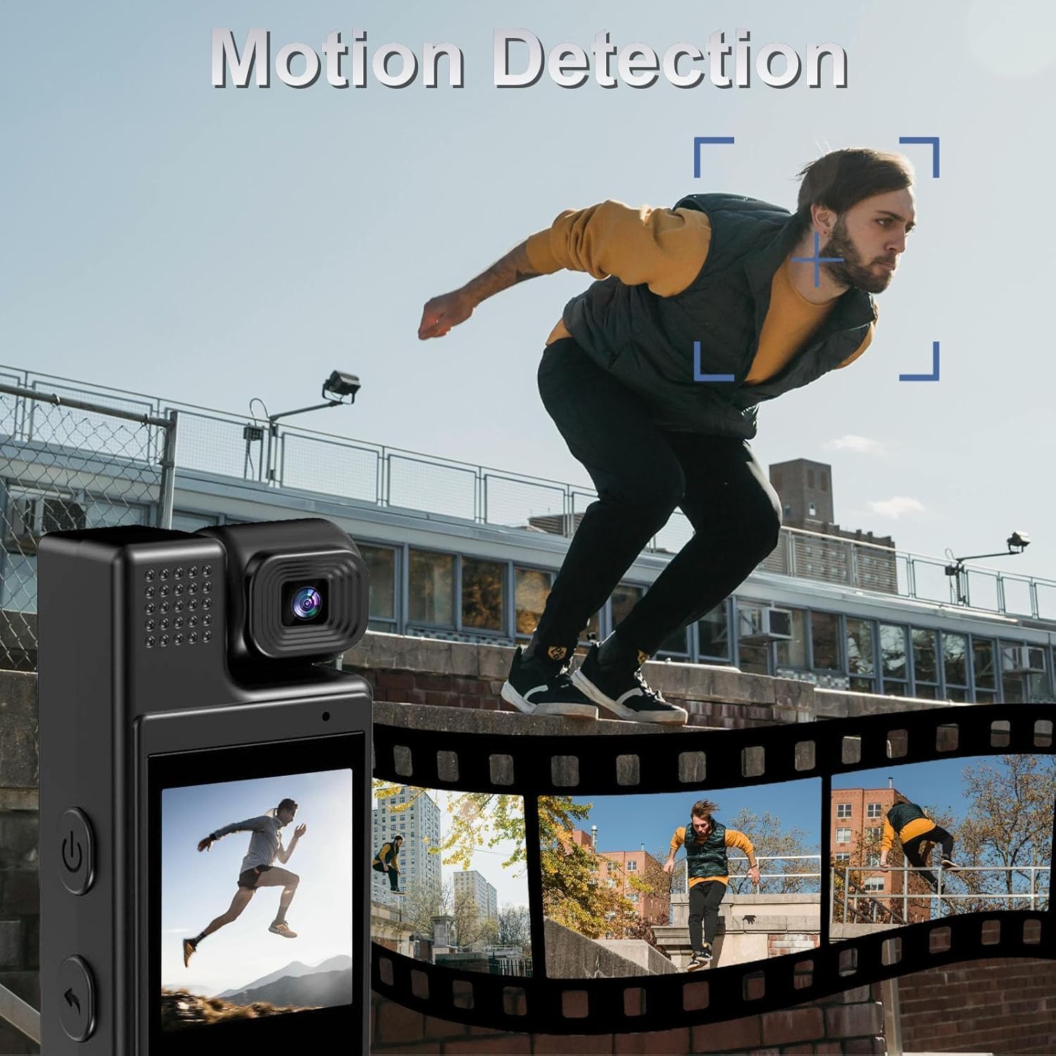Mini Body Camera with Audio and Video Recording, FHD 1080P Small Personal Body Cam, Bodycam with 32G SD Card, Motion Detection, Loop Record