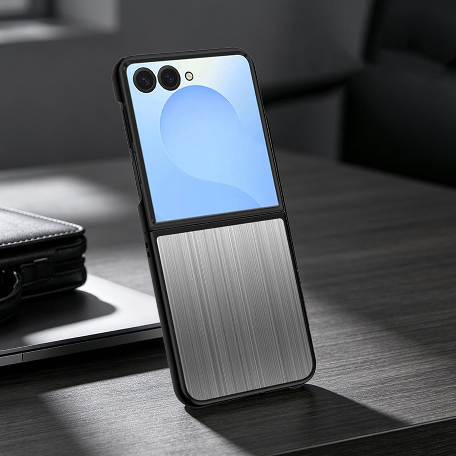 Etui do Samsung Galaxy Z Flip 8, Lekki Luksus Metal Anti-Scratch