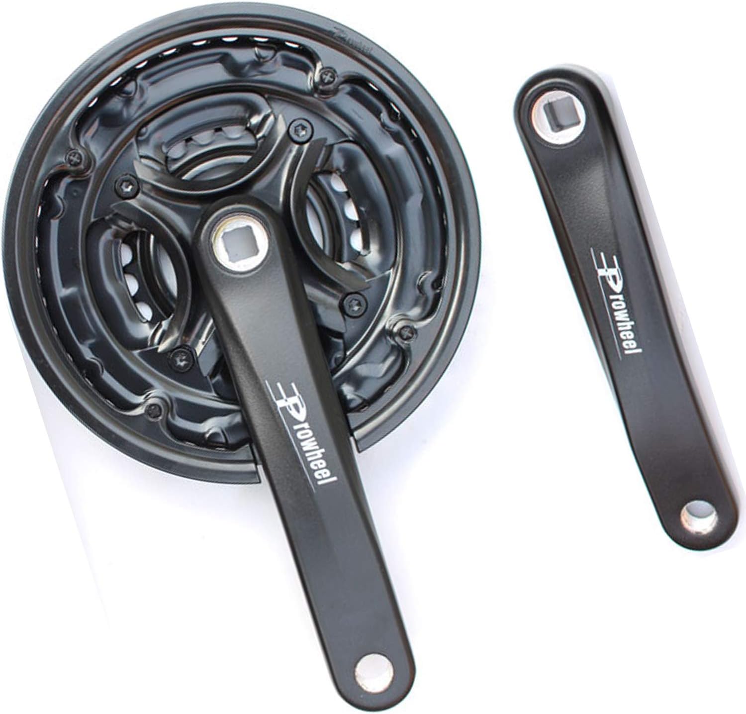 LITEONE MTB Crankset 9 Speed Crankset 48T 38T 28T 104 BCD Hollowtech Crankset for Mountain Bike, 170mm Crank Arm, Square Taper (Not Include Bottom Bracket)