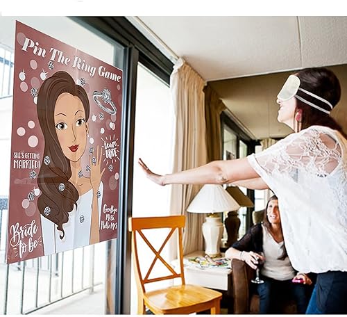 Miniatura 6 de Pin the Ring en el juego de la novia, 2 piezas de despedida de soltera juegos de regalos de despedida de soltera, estilo novio