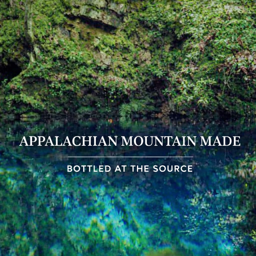 Callaway Blue Mountain Springwater, Natural Georgia Mountain Water, Bottled at the Source, Low Mineral 31 ppm TDS, Premium Drinking Bottles for Home, Office, Restaurant, 24 Pack