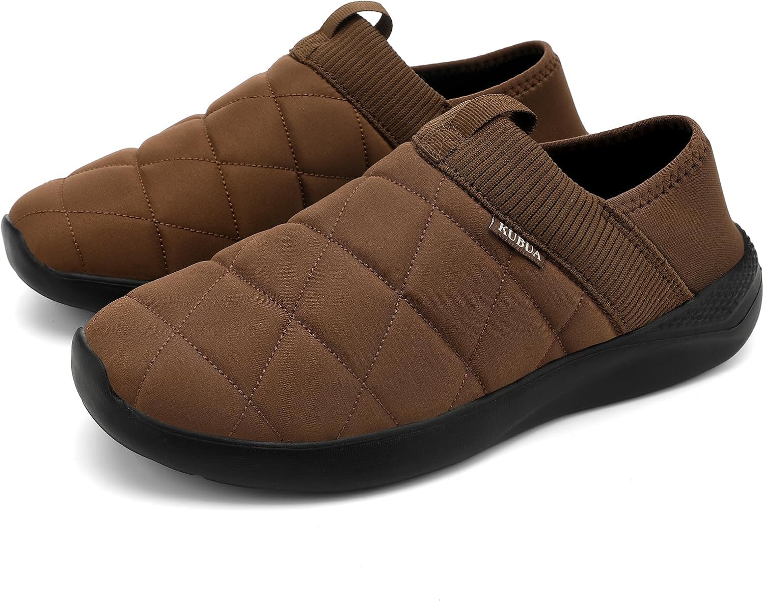 KUBUA Slippers for Men and Womens Indoor House Shoes Plush Slip on Outdoor Garden Loafers - Image 6