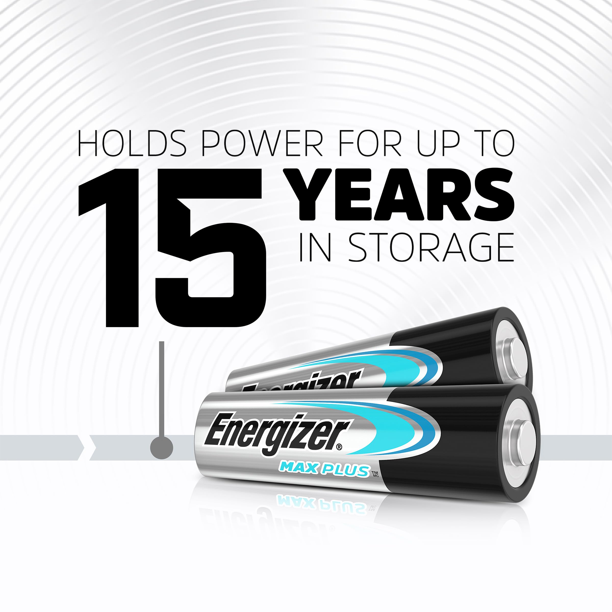 Energizer Max Plus - AA Batteries (10 Pack) - Double A Performance Alkaline Battery 1.5V - 200 Percent Longer Lasting - For High Drain Devices - 0 Plastic Packaging - 15 Year Shelf Life — view 3