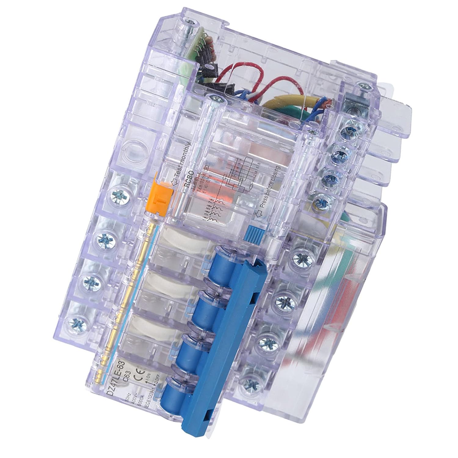 Leakage Circuit Breaker, Small Impact Plastic Resistance Rust-Proof Automatically Close for Home Use Office Building