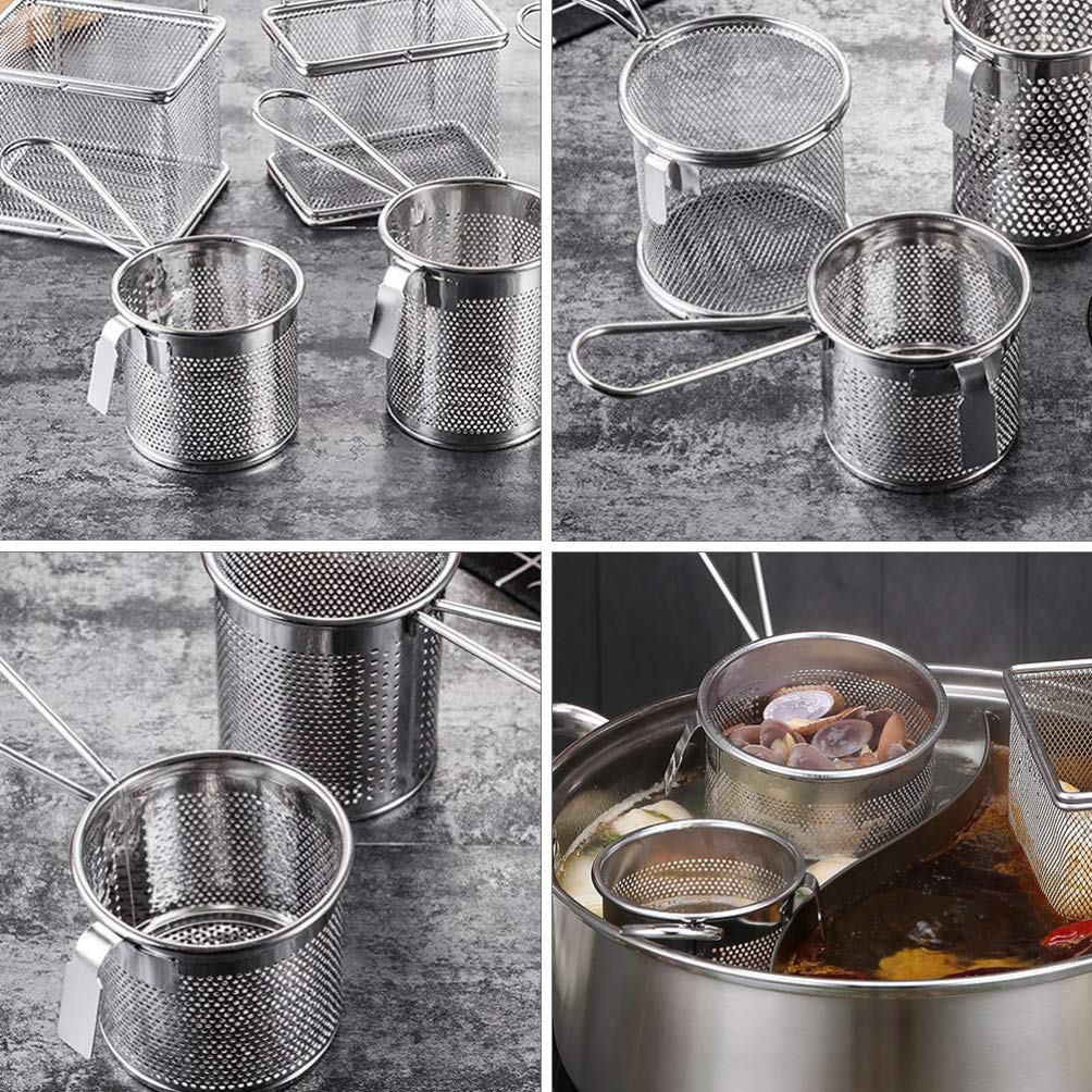 Colino Per Pasta In Acciaio Inossidabile - Inserto Per Spaghetti, Gnocchi E Noodle - Diametro 7 Cm Con Manico - Foto 7