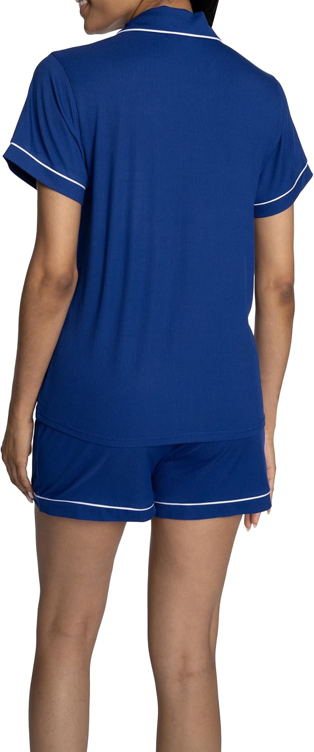 Peanuts womens Ss Notch and Drawstring Short 2pc Set - Image 3