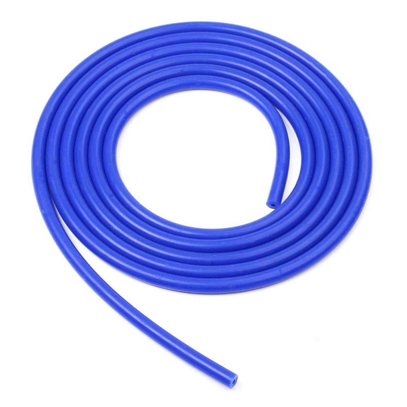 LTI 10 Feet Length Universal 3mm (1/8 Inch) Inner Diameter High Performance Silicone Vacuum Hose Line (3MM, BLUE)