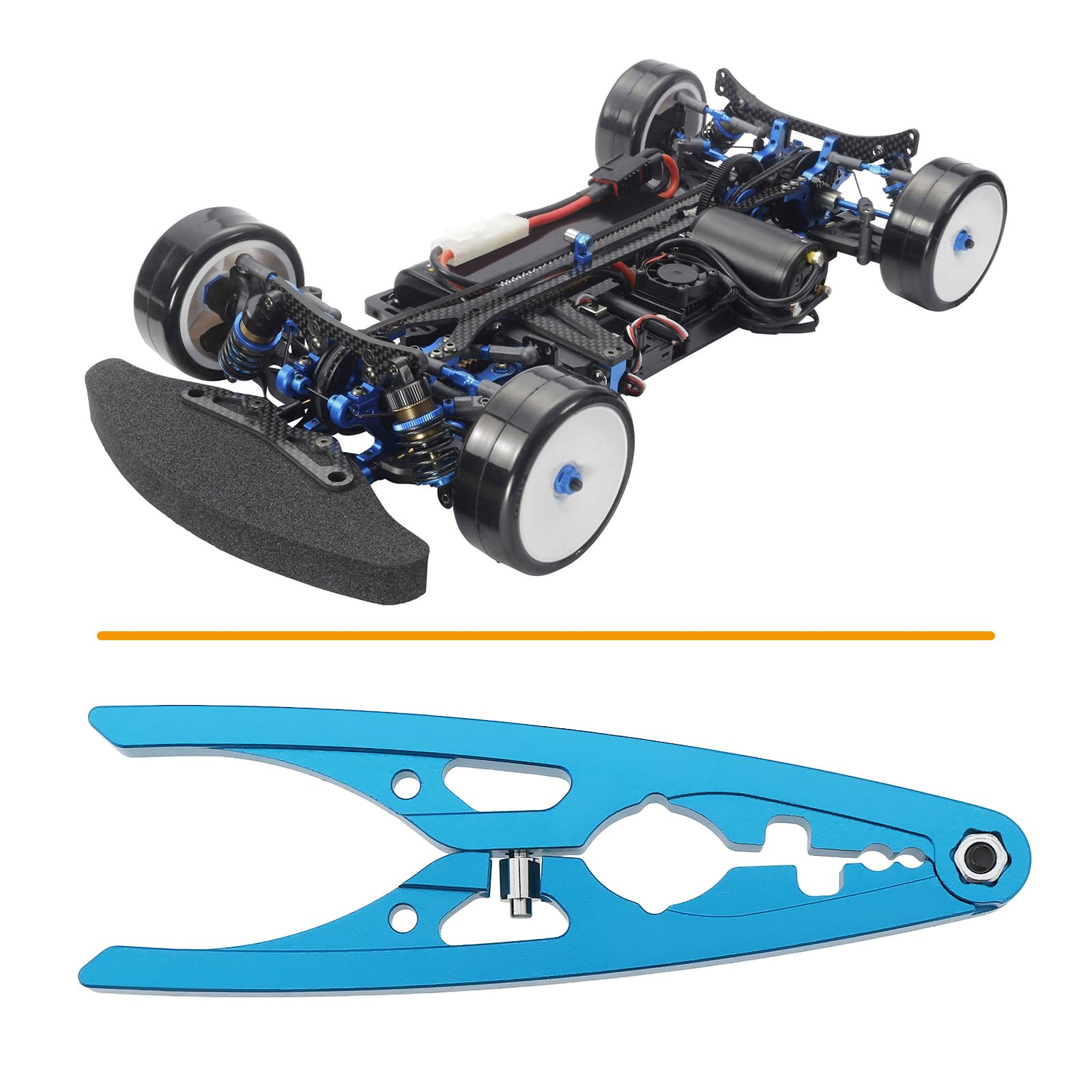 Create idea RC Damper Pliers Model Car Shock Absorber Clamp 103x7mm Compatible with Tam-iya 42276 - Image 3