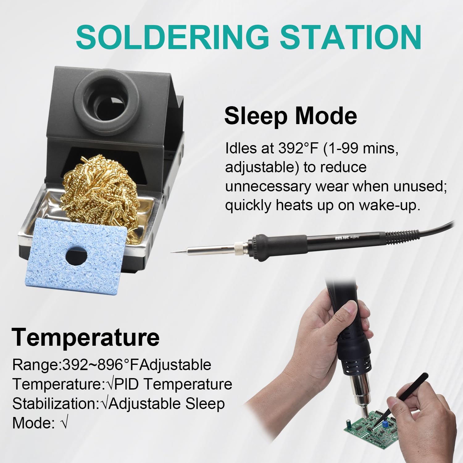 8603D Hot Air Rework Station - 3-in-1 Soldering Kit -7 8603D Hot Air Rework Station - 3-in-1 Soldering Kit -7