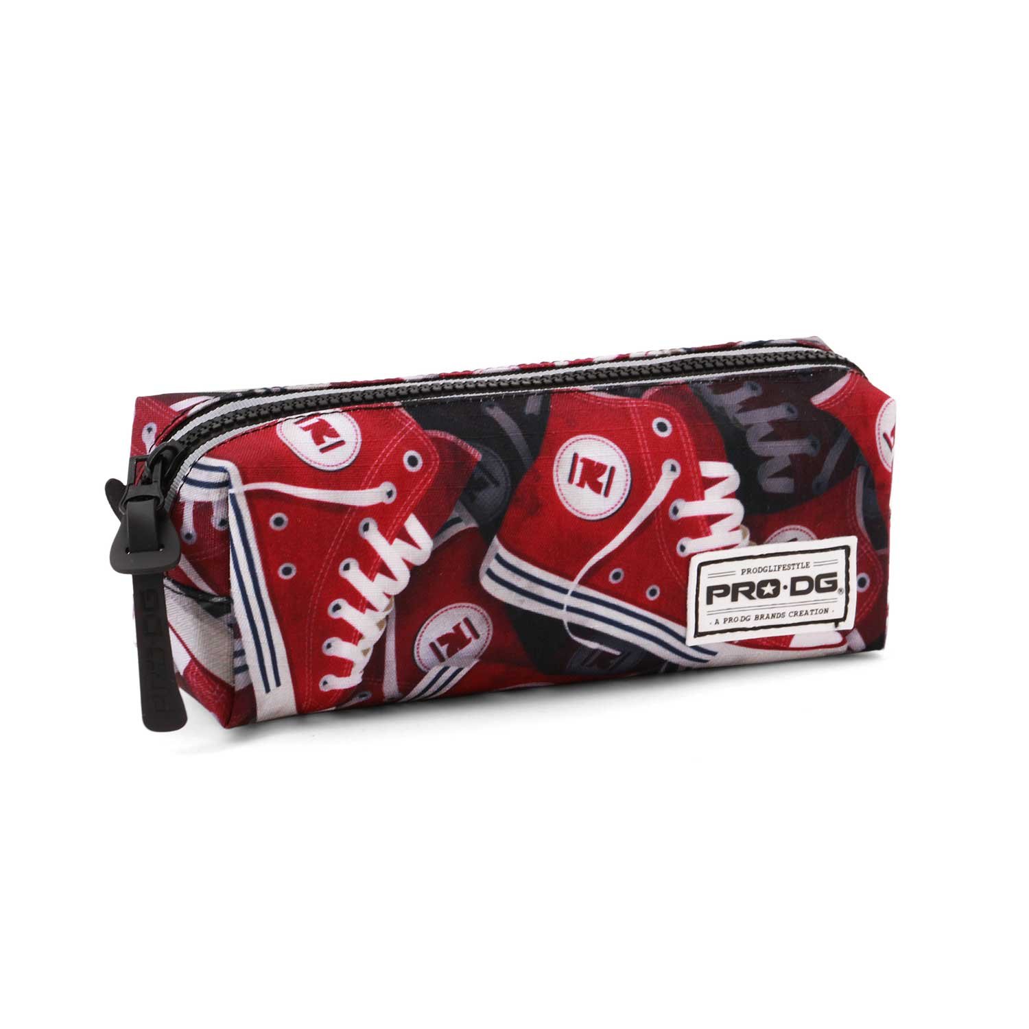 PRODG Tracks-Square HS Pencil Case, Red, 21 x 7 cm