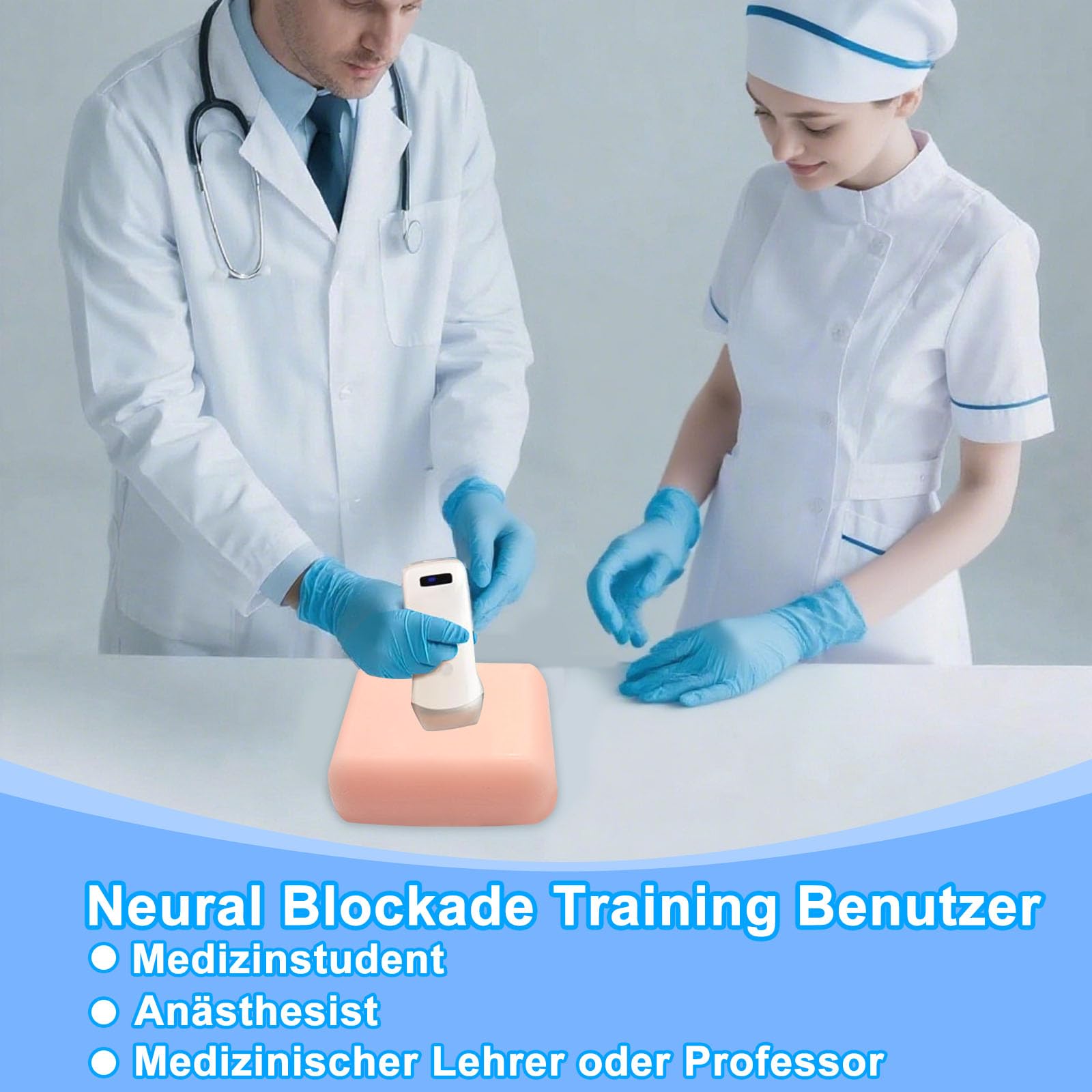 Ultraschallgeführter Nervenblock-Trainingsmodell – Ultraschallblockade-Simulationsmodell für die Lehre und Praxis der Regionalanästhesie.