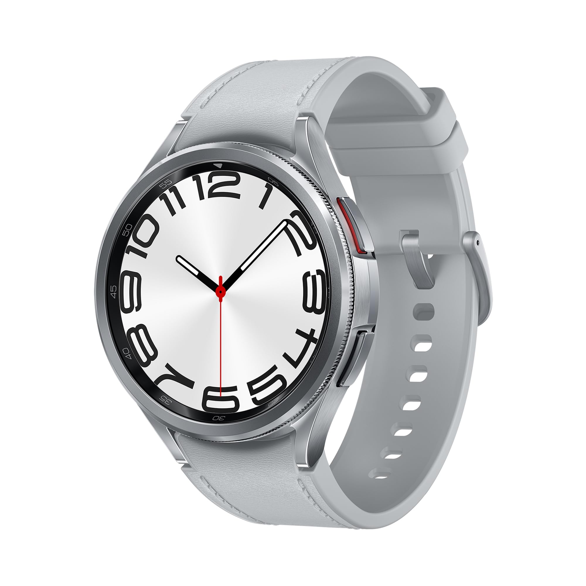 Samsung Galaxy Watch6 Classic Smart Watch, Fitness Tracker, LTE, 47mm, Silver, 3 Year Samsung Extended Warranty (UK Version)