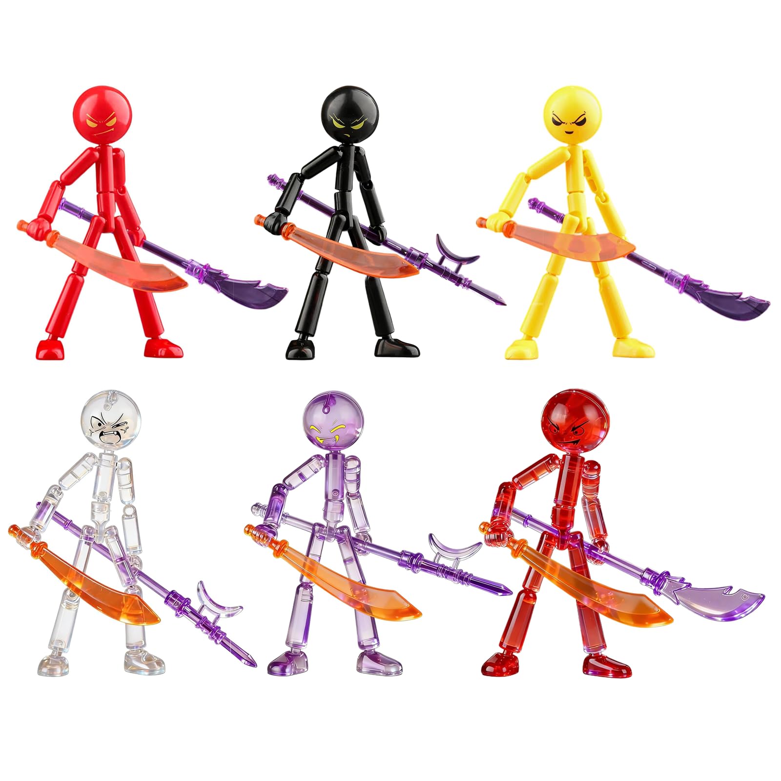 Collectable Action Figures Set, Movable Action Figures, with Multi-Jointed Mobility, Full Body Mechanic Doll, for Hobbyists (ALL)