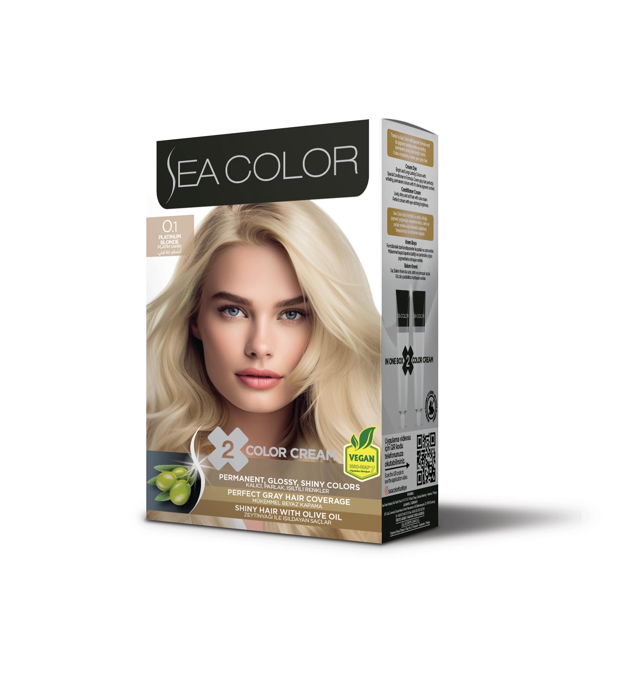 Sea Color Set Saç Boyası 0.1 Platin Sarısı
