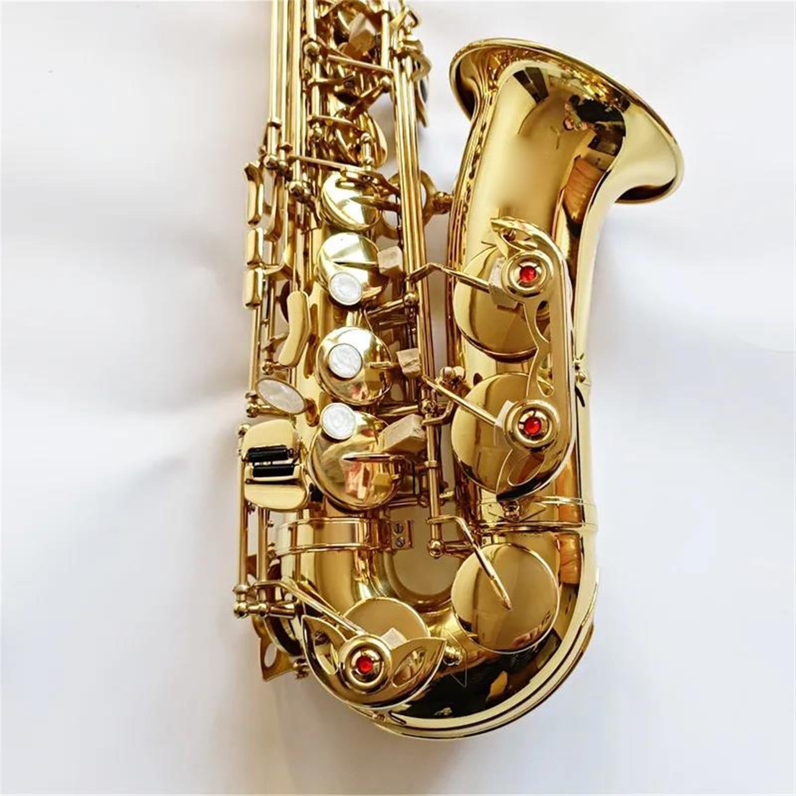 Saksofon Altowy Eb Tune Mosiężny Złoty Lakier Instrument Muzyczny Saksofon E-płaski Z Akcesoriami Do Futerału profesjonalny Saksofon (Color : 3/4)
