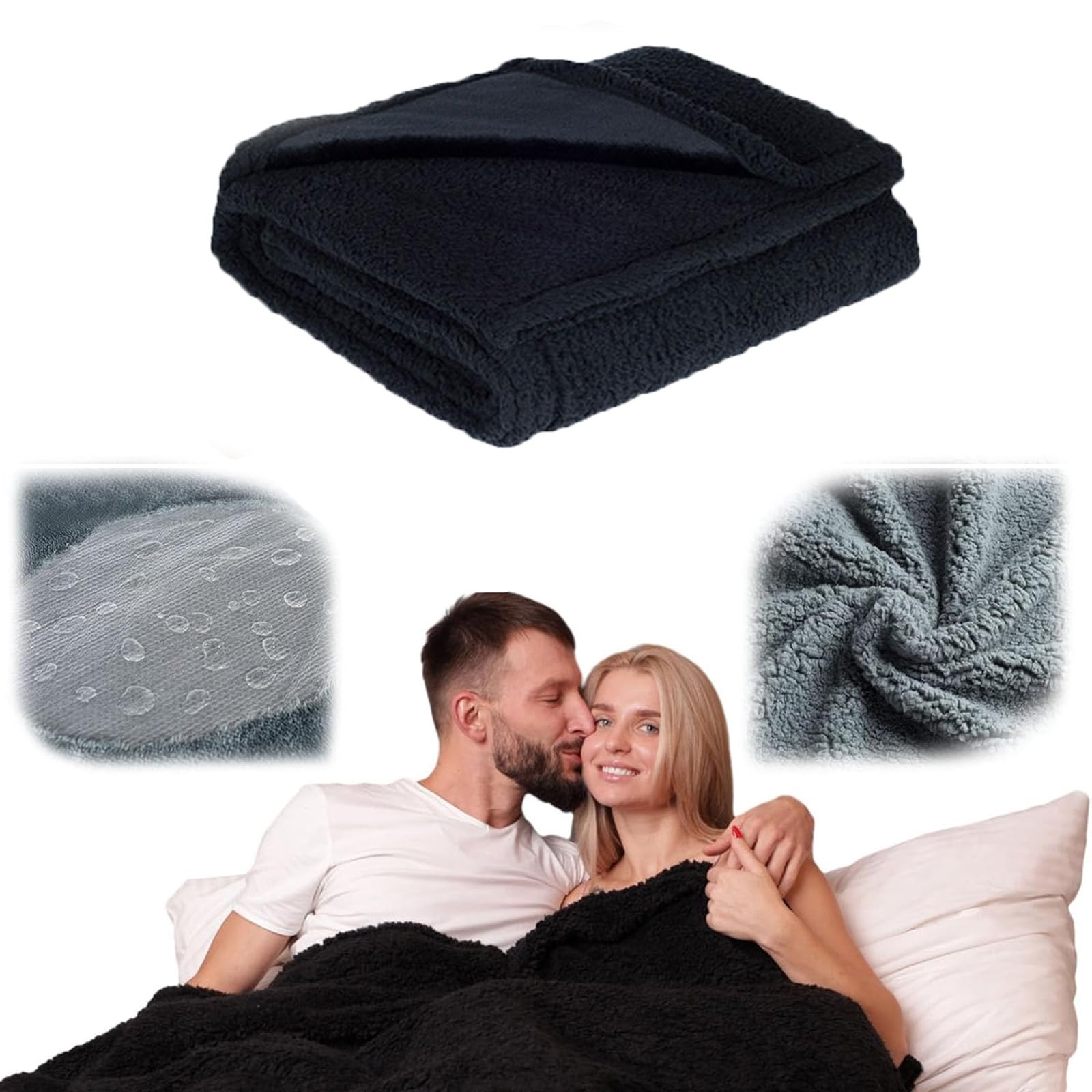 Couverture imperméable contre pipi chat chien lit canapé flanelle