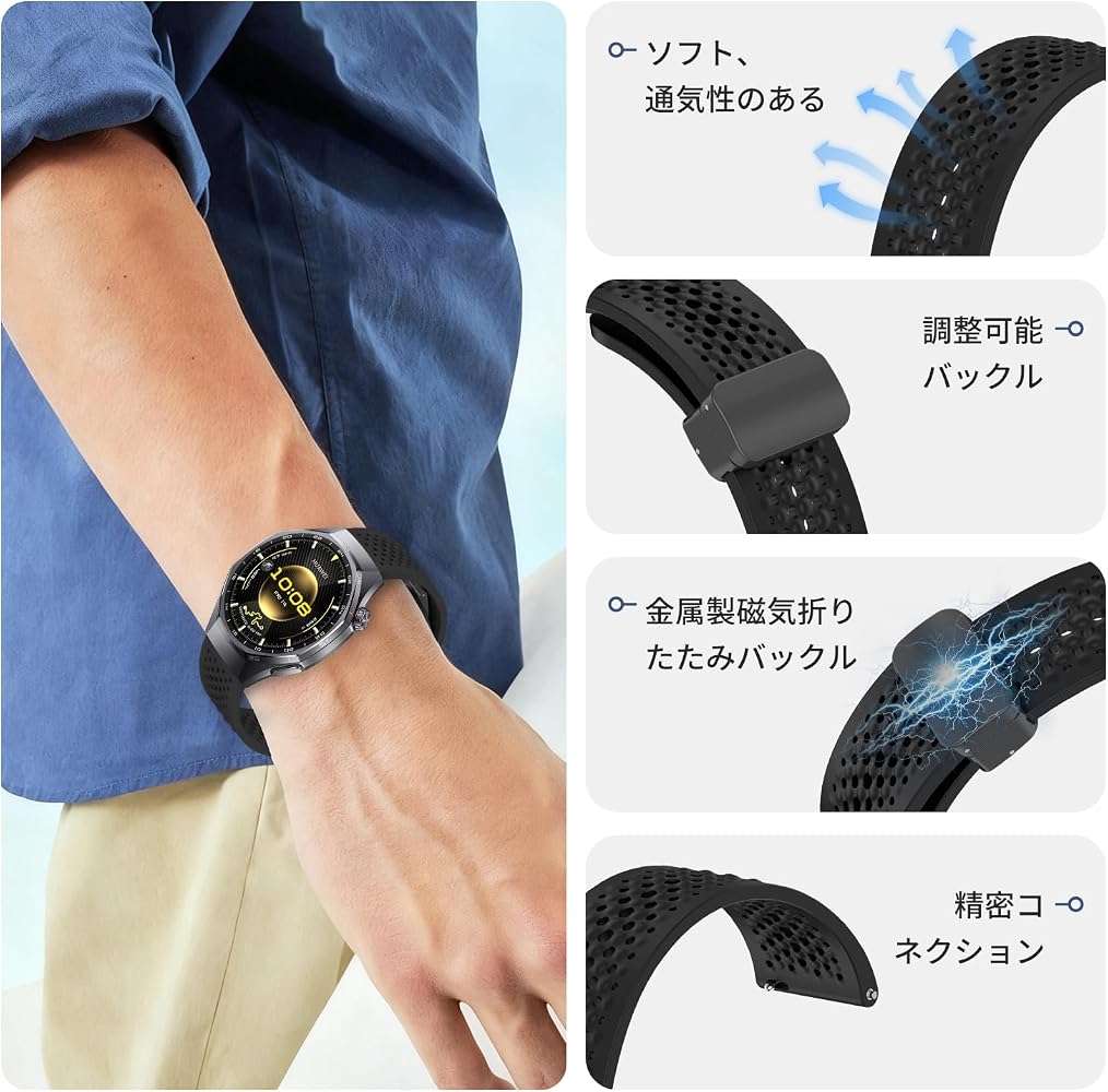 Amazon.co.jp: [KONXISA] 交換バンド HUAWEI WATCH GT 6 / GT 6 Pro