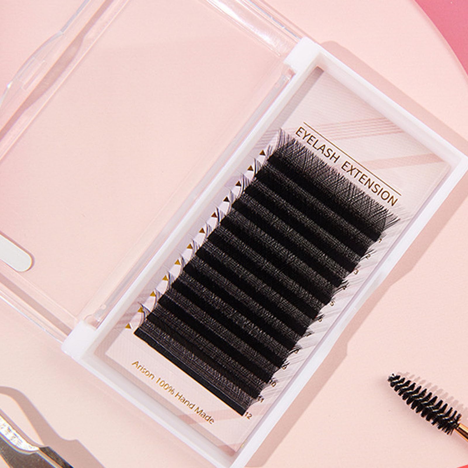 Pestañas Postizas Individuales en Forma de Y Negras, Pestañas en Racimo Suaves 0.07D para Extensiones de, Plantas de Postizas de 8 a 15mm