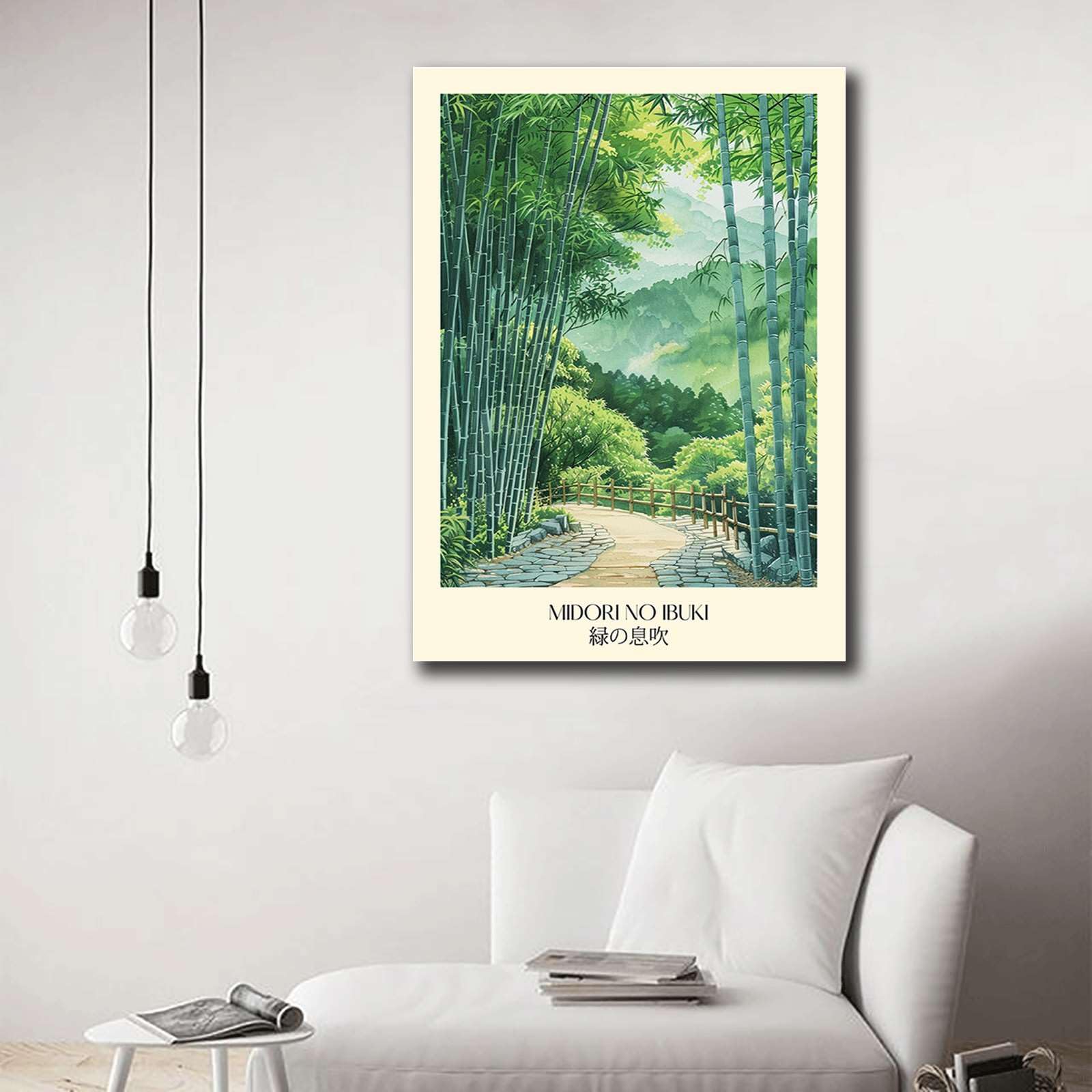 Amazon.com: SENLYCH Poster Wall Art Print Bamboo Forest Print The