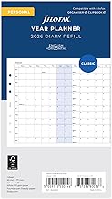 Filofax Personal Horizontal Year Planner 2026