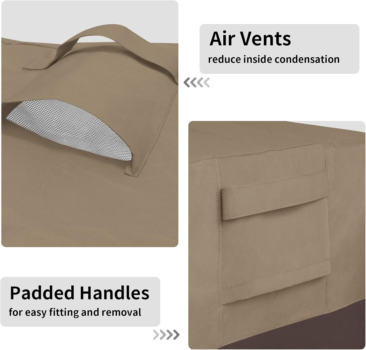 Easy-Going Patio Sectional Cover Bundles Ottoman Cover