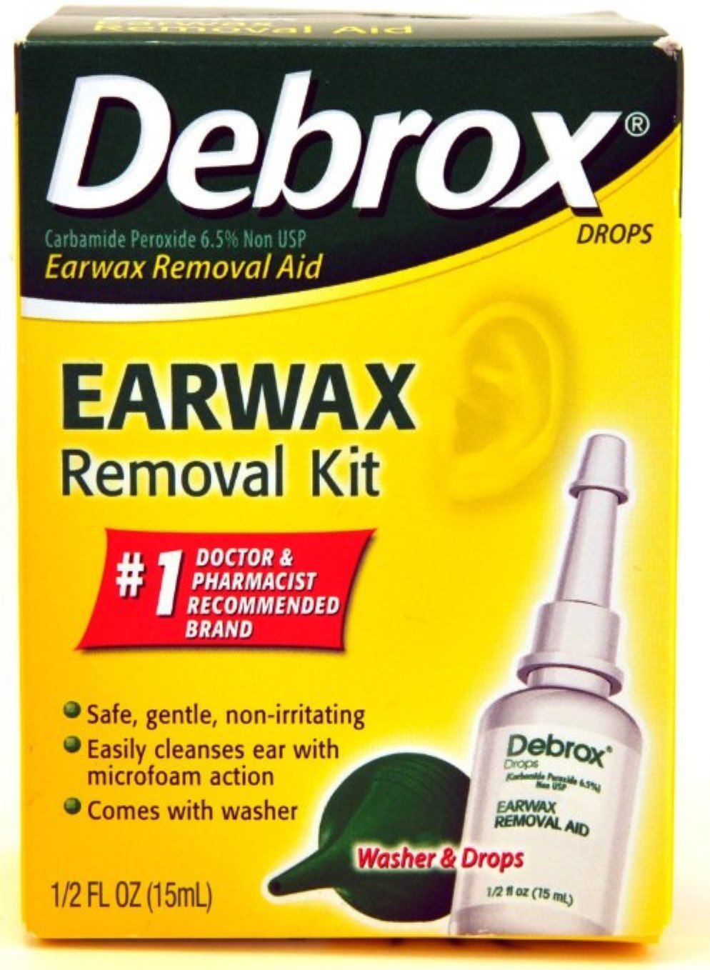 Debrox Earwax Removal Aid Kit 0.5 oz (Pack of 9)