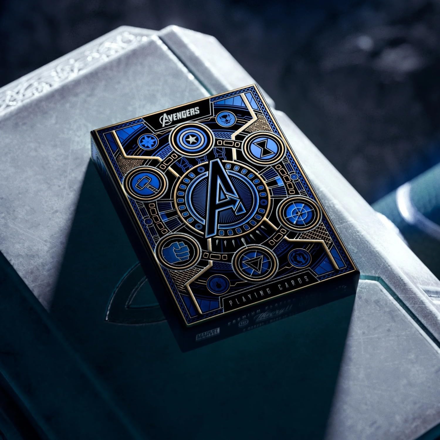 theory11 Avengers Blue Edition Premium Playing Cards - Marvel Studios' The Infinity Saga Deck